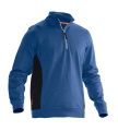 5401 1/2-zip – sweatshirt, himmelsblå/svart