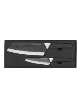 2-pack Damaskusknivar, Stålgrå - Orrefors Jernverk (3)