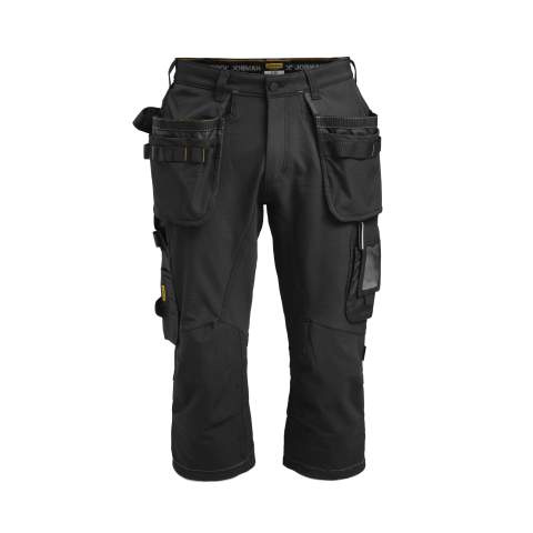 2195 Pirate Stretch – shorts, svart – Jobman (1)