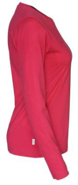 Long Sleeve Lady – T-shirt, Röd – Cottover (4)
