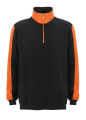 Modena Halfzip – sweatshirt, Svart/Orange