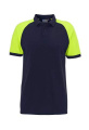 Imola shirt – pikétröja, Marinblåblå/Gul
