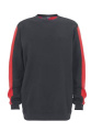 Venezia – sweatshirt, Grå/Röd