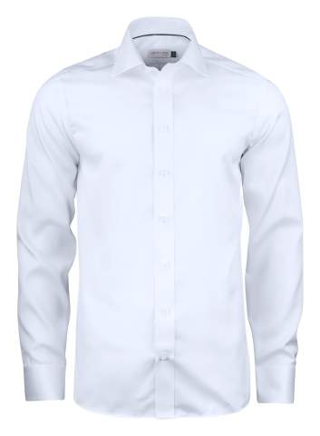 GB01 Twill Slim – skjorta (herr), Vit – J.Harvest & Frost (1)