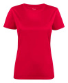 Run – T-shirt (dam), Röd