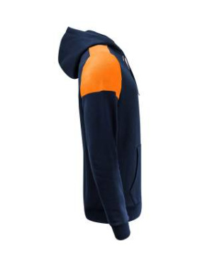 Prime – huvtröja (unisex), Marinblåblå/Neon Orange - Printer PRIME (3)