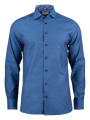 PB142 Oxford Stretch Regular Fit – skjorta (herr), Blå