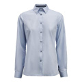 YB56 Twill Woman Contemporary – skjorta, Himmelsblå / marinblå