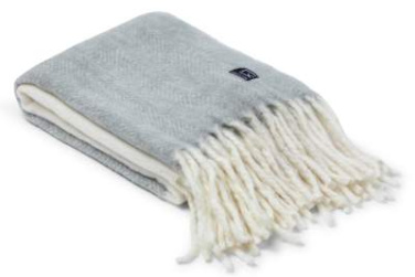 Wool – pläd, Grå – Kosta Linnewäfveri (2)