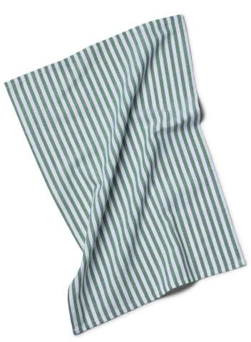 Kitchen Stripe Recycled – handduk, Grön – Kosta Linnewäfveri