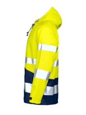 1566 Regnjacka Hi-Vis, gul/marinblå – Jobman (2)