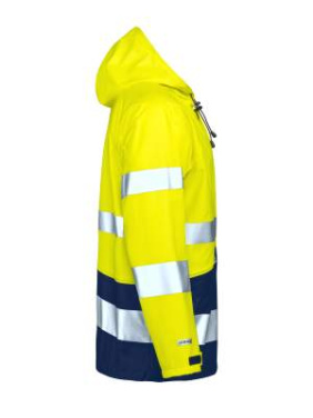 1566 Regnjacka Hi-Vis, gul/marinblå – Jobman (4)