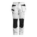 2326 Craftsman Stretch – byxor, Vit/svart