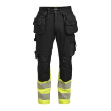 2392 Craftsman Stretch Hi-Vis – byxor, Svart/Gul