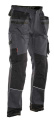 2732 Craftsman Cotton – byxor, Mörkgrå/Svart