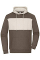 Huvtröja med färgblockering UNISEX OCS Blended & RCS, lerig-brun/sandsten