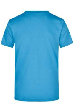 Kraftig T-shirt med rund hals (180 g/m²), aqua – James & Nicholson (4)
