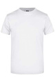 Kraftig T-shirt med rund hals (180 g/m²), vit