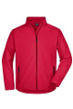 Herrjacka nätfodrad softshell, röd
