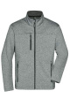 Herrjacka nätfodrad softshell, mörk-melerad/svart