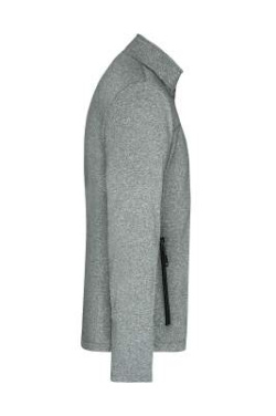 Herrjacka nätfodrad softshell, mörk-melerad/svart – James & Nicholson (3)