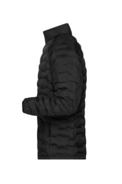 Modern vadderad jacka i herrmodell, svart-matt – James & Nicholson (2)