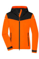 Allvädersjacka för damer, neonorange/svart