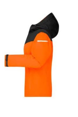 Allvädersjacka för damer, neonorange/svart – James & Nicholson (2)