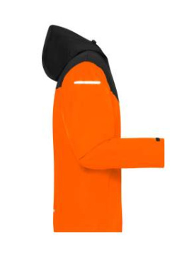 Allvädersjacka för män, neonorange/svart – James & Nicholson (3)