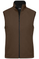 Damväst nätfodrad softshell, brun