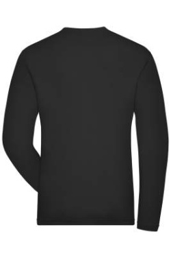 Herr Stretch-Långärmad Arbetsströja - SOLID - OCS Standard, svart – James & Nicholson (4)