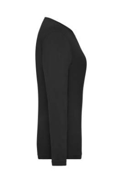 Damers Stretch-Långärmad Arbetsströja - SOLID - OCS Standard, svart – James & Nicholson (3)