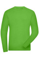 Herr Stretch-Långärmad Arbetsströja - SOLID - OCS Standard, limegrön