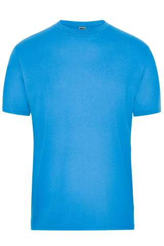 Herr-T-shirt i material för arbete OCS Blended, aqua – James & Nicholson (1)