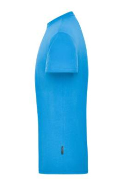 Herr-T-shirt i material för arbete OCS Blended, aqua – James & Nicholson (2)
