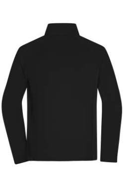 Stretchfleecejacka för män, svart/svart – James & Nicholson (4)