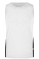 Herrtank Running, vit/svart