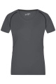 T-shirt Sport dam, titan/svart