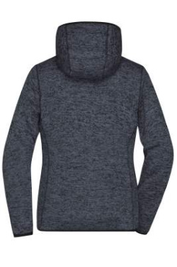 Huvjacka i stickad fleece för dam, mörk-melerad/svart – James & Nicholson (4)