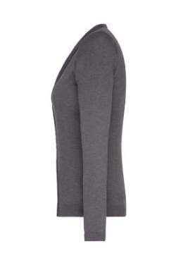 Stickad damcardigan, antracit-melerad – James & Nicholson (2)