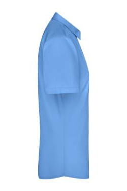 Damblus Kortärmad Poplin, aqua – James & Nicholson (3)