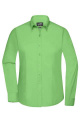 Damblus Långärmad Poplin, limegrön