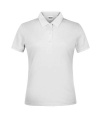 Främjande poloshirt för damer, vit