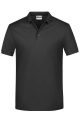 Främjande poloshirt för män, svart