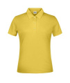 Främjande poloshirt för damer, gul