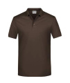 Främjande poloshirt för män, brun