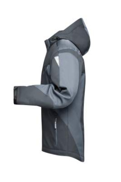 Craftsmen softshelljacka – STRONG, svart/carbon – James & Nicholson (2)