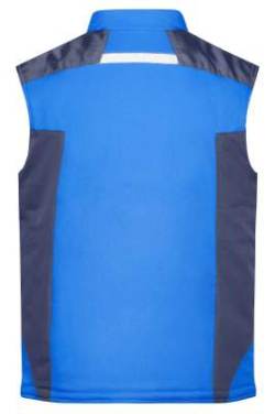 Craftsmen softshellväst – STRONG, royal/marin – James & Nicholson (4)