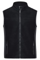 Workwear Fleeceväst – STRONG, svart/carbon
