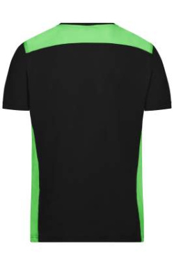Arbetskläder Herr-T-shirt – FÄRG, svart/limegrön - James & Nicholson (4)